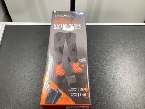 Action Heat 3.7 Volt Rechargeable Heated Socks, Untested, Ecommerce Return