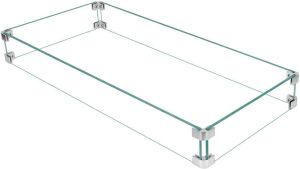 Fire Pit Glass Wind Guard