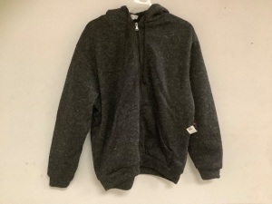 Mens Zip Hooded Sweatshirt, Size L