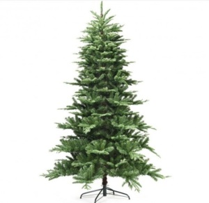 7.5 Ft Pre-Lit Aspen Fir Hinged Artificial Christmas Tree With 700 Led Lights, Slight Damage, Ecommerce Return
