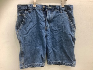 Red Head Brand Co., Men's Denim Shorts, Size 34, Bad Stitch, Sold As Is