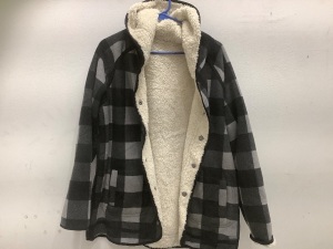 Natural Reflections, Women's Large, Plaid Fleece Coat