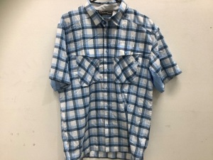 Under Armour, Men's Large, Short Sleeve Loose Plaid Shirt w/ Heatgear