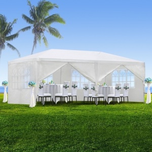 10'x20' Wedding Party Canopy Tent,6 Removable Sidewalls with Windows Great for Outdoor