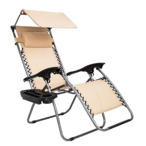 Zero Gravity Chair with Canopy Patio Lounge Chair, for Beach Garden