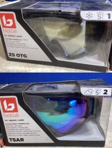 Lot of (2) Bollé Snow Goggles  - Medium/Large Fit