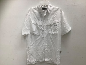 Mens Button-Up Shirt Sleeve Shirt, Size M