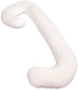 Leachco Snoogle Original Maternity/Pregnancy Total Body Pillow, Ivory - E-Comm Return, Appears New 