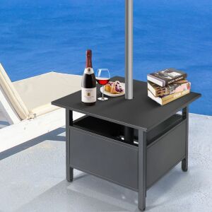 Umbrella Side Table - Black