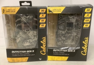 Lot of (2) Outfitter Gen 3 Trail Cameras