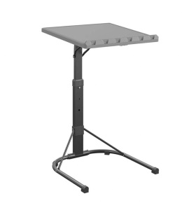 Multi-Functional Adjustable Height 17 in. Plastic Resin Personal Folding ActivityTable in Gray, Like New, Retail - $34.57