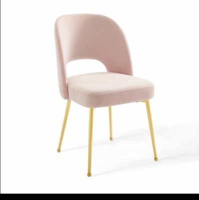 Modway Rouse Dining Side Chair in Pink, Like New, Retail - $214