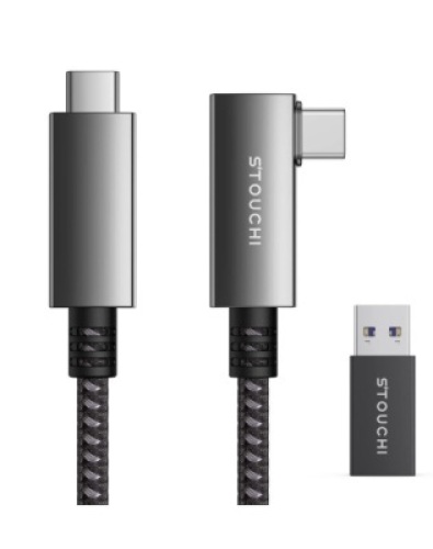 Link Cable Compatible with Quest&nbsp;2 16FT, Stouchi Fiber-Optic LinkSTOUCHI&nbsp;5Gbps Data Transfer & 3A Fast&nbsp;Charging Compatible with OculusQuest 2 Headset and Gaming PC, Like New, retail - $43.99
