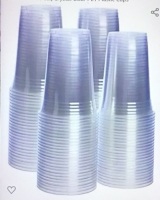 [100 Pack - 20 oz.] Crystal Clear PET Plastic Cups, New, Retail - $17.99