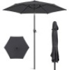 Outdoor Market Patio&nbsp;Umbrella w/ Push Button Tilt,&nbsp;Crank Lift - 7.5ft, Like New, Retail - $37.99