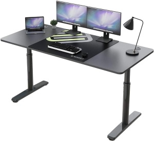 Eureka Ergonomic Adjustable Height Computer Desk 60 inch, Black - E-Comm Return, Unknown Condition  