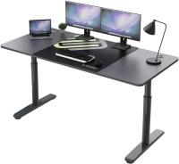Eureka Ergonomic Adjustable Height Computer Desk 60 inch, Black - E-Comm Return, Unknown Condition&nbsp;&nbsp;