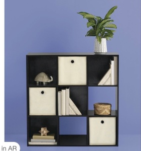 11" 9 Cube Organizer Shelf Espresso - Room Essentials, Like New, Retail - $50