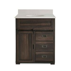 30" Bathroom Vanity - Missing Cabinet Door 