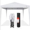 Outdoor Portable Pop Up Canopy Tent w/ Carrying Case, 10x10ft, White, Appears New