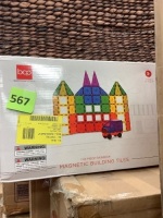 110 Piece Rainbow&nbsp;Magnetic Building Tiles