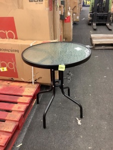 Glass Top Round Table