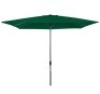 Rectangular Patio Umbrella w/ Easy Crank, UV-Resistant Fabric - 8x11ft, Green, Appears New