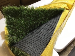 Real Feel Grass Rug, 3' x 7' - E-Comm Return, Appears New 