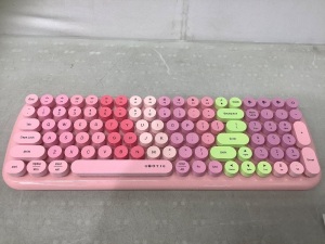 UBOTIE, Bluetooth Keyboard, Pink, Model: SK-646BT