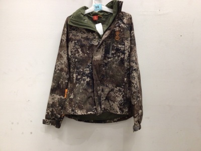 Womens Camouflage Hooded Jacket, Size S