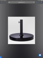 Granite Umbrella Base - Black - Threshold, Like New, Retail - $70