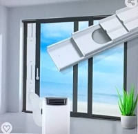 gulrear Sliding Door Air Conditioner Kit, Max AdjustableLength 220cm/87Inch, Sliding Door AC Vent Kit, Suit for13cm/5.1 Inch Exhaust Hose, Like New, Retail - $42.98