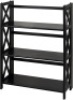 Casual Home Montego 3-Shelf Folding Bookcase, Black - Appears New&nbsp;