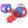 Best Choice Products 4-in-1 Kids Multicolor Ball Pit Tent Play Set w/ 200 Balls, 2 Tunnels, 2 Tents, Storage Bag