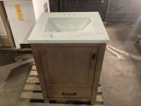 Natural Oak Bathroom Vanity - Chip in Top&nbsp;