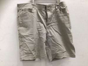 Mens Khaki Shorts, Size 38 - Small Stains