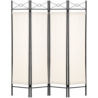 4-Panel Folding Privacy Screen Room Divider Decoration Accent, 6ft
