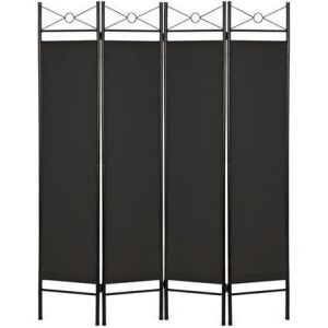 4-Panel Folding Privacy Screen Room Divider Decoration Accent, 6ft 