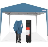 Outdoor Portable Pop Up Canopy Tent w/ Carrying Case, 10x10ft, Blue, E-Commerce Return/Appears New