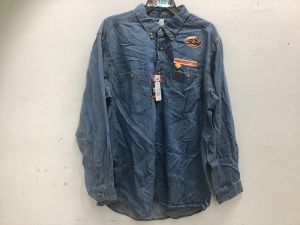 Men's Denim Shirt, XL, Needs Washed