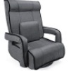 Oversized Swivel Gaming Floor Chair w/ Armrest, Adjustable Backrest, Dark Gray, Appears New