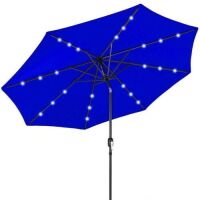 Solar LED Lighted Patio Umbrella w/ Tilt Adjustment, UV-Resistance - 10ft&nbsp;