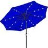 Solar LED Lighted Patio Umbrella w/ Tilt Adjustment, UV-Resistance - 10ft&nbsp;