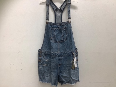 Womens Overall Shorts, Size XL - Strap Torn