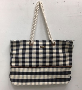 Cotton Soulder Tote - Broken Zipper