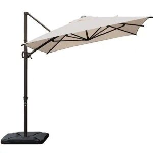 9' Offset Cantilever Patio Umbrella - Beige