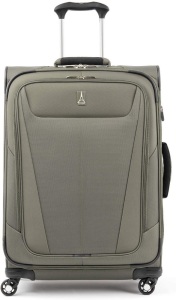 Travelpro Maxlite 5-Softside Expandable Spinner Wheel Luggage, Slate Green, Checked-Medium 25-Inch - Appears New 