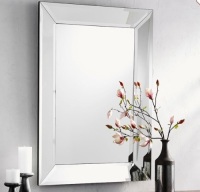 Beveled Glass Rectangular Mirror,&nbsp;30 x 42', Like New, Retail - $399