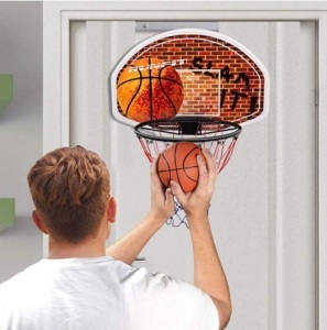 Wall Mounted Fan Backboard With Basketball Hoop And Rim, Appears New