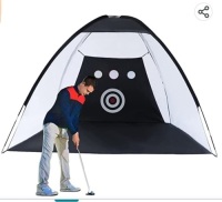 boknight Golf Practice ,Nets for Backyard&nbsp;Driving, Golf TargetHitting Net for Indoor&nbsp;or Outdoor Use with&nbsp;Carry Bag - 10FT, Like New, Retail - $79.99